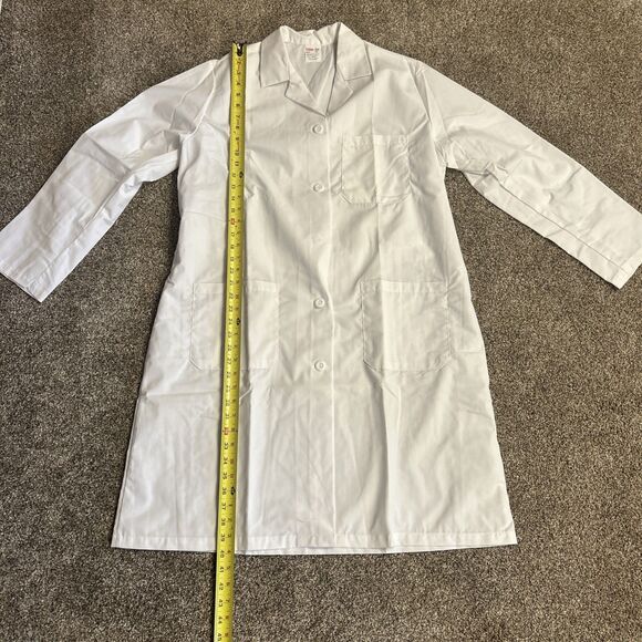 2 Fashion Seal White Medical Lab Coat Long Sleeve Womens 20 XL Deli Meat Butcher - Picture 5 of 5
